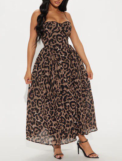 Haven't Met You Leopard Maxi Dress - Leopard