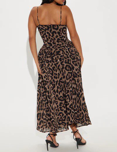 Haven't Met You Leopard Maxi Dress - Leopard - Image 3