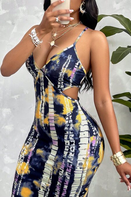Sexy Printed Cami Dress (Random Floral Pattern)