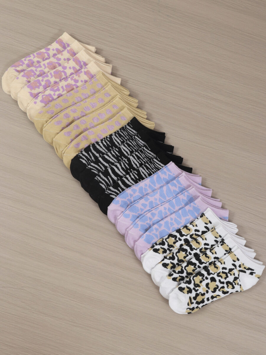 20 Pairs Women's Multicolor Summer Low Cut Socks, Thin Shallow Mouth Short Socks - Image 11