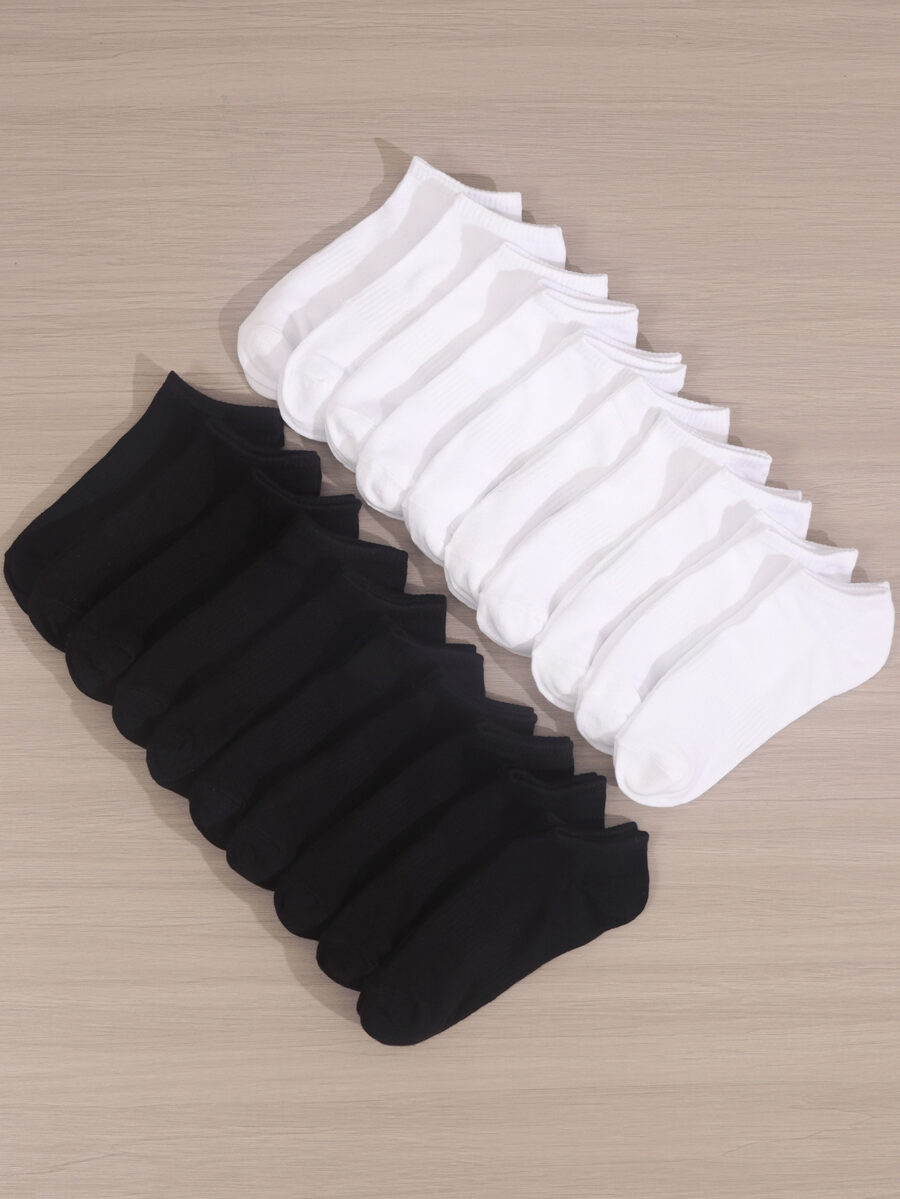 20 Pairs Women's Multicolor Summer Low Cut Socks, Thin Shallow Mouth Short Socks - Image 26