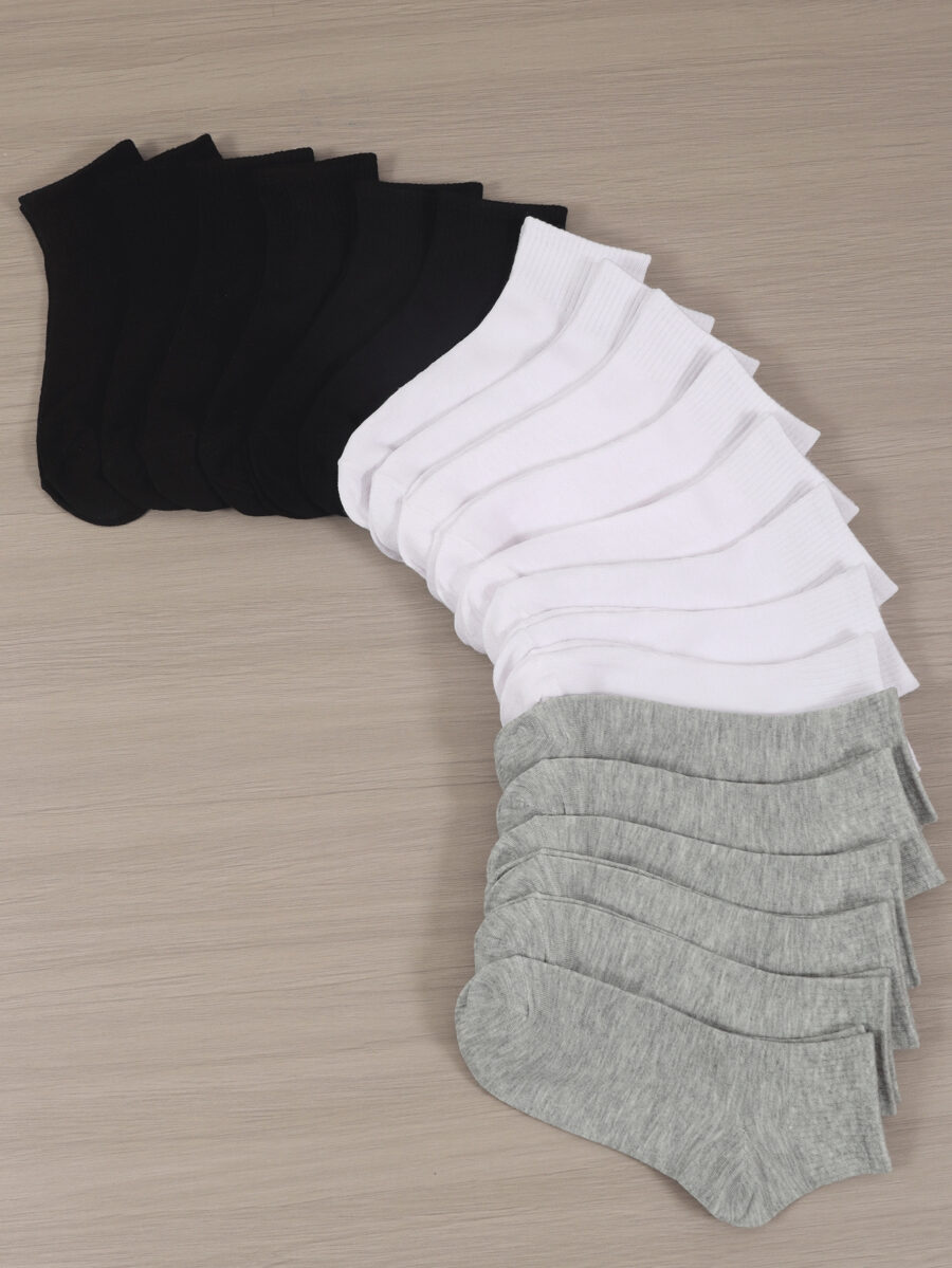 20 Pairs Women's Multicolor Summer Low Cut Socks, Thin Shallow Mouth Short Socks - Image 31