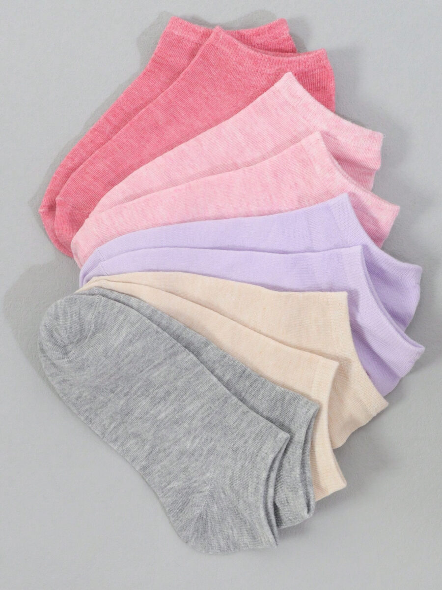 20 Pairs Women's Multicolor Summer Low Cut Socks, Thin Shallow Mouth Short Socks - Image 33