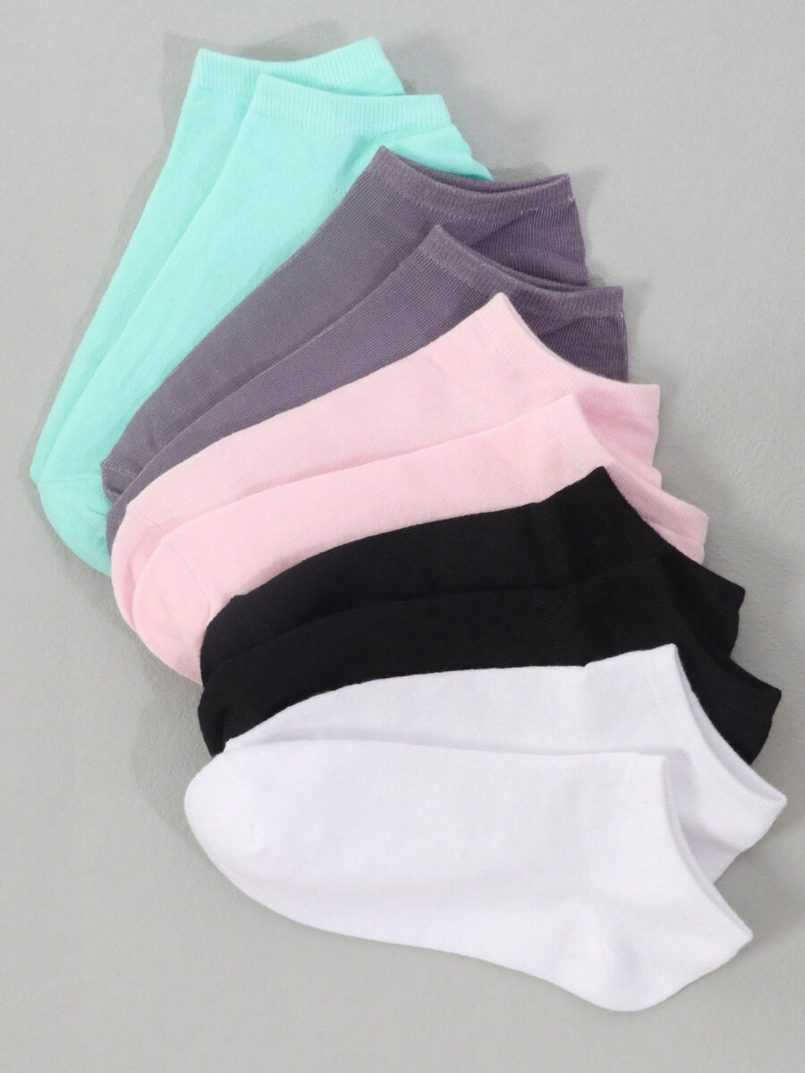 20 Pairs Women's Multicolor Summer Low Cut Socks, Thin Shallow Mouth Short Socks - Image 34