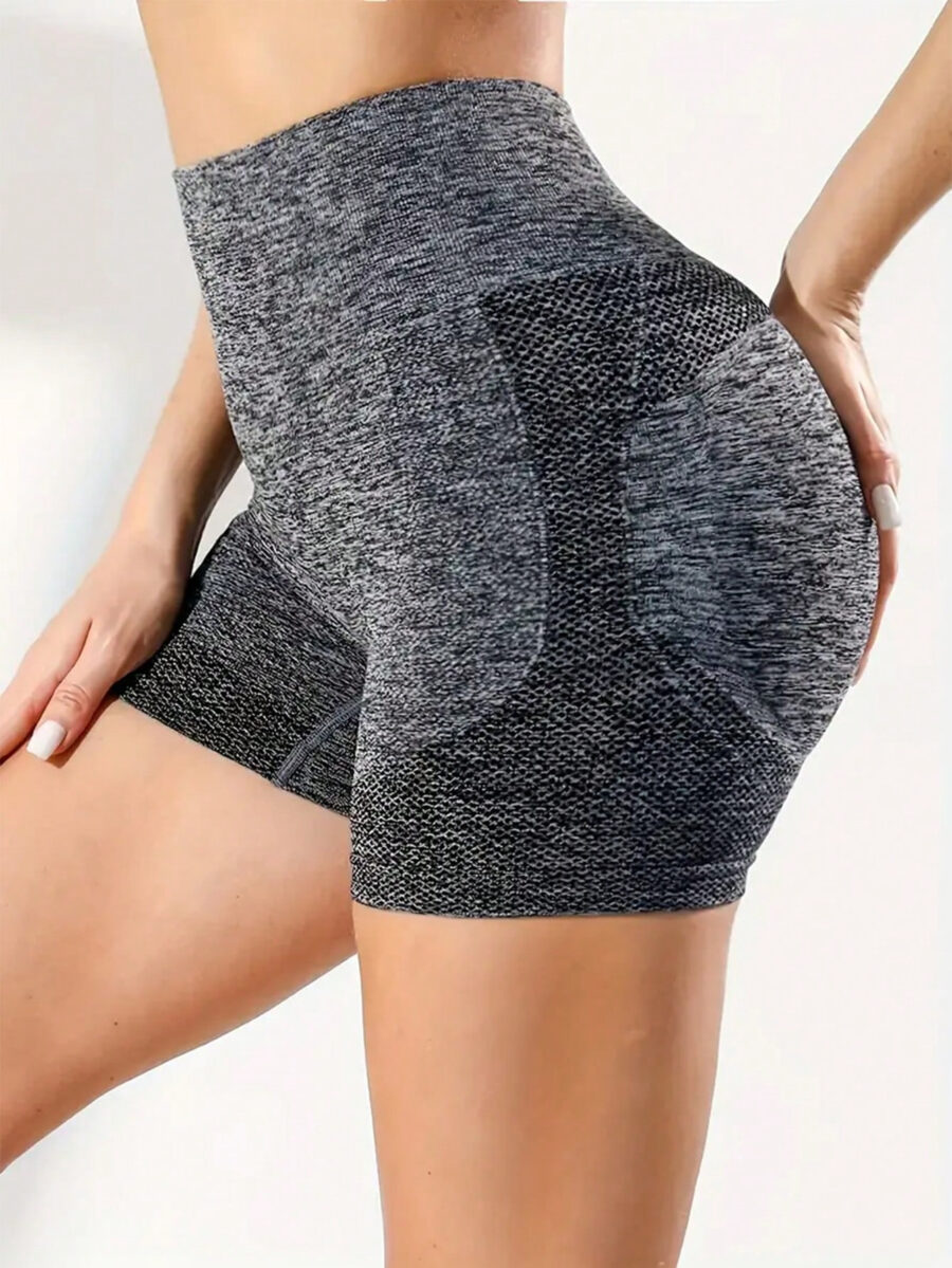 Women 4pcs Peach Butt Lifting High Waisted Yoga Sports Leggings Tummy Control Workout Shorts - Image 3
