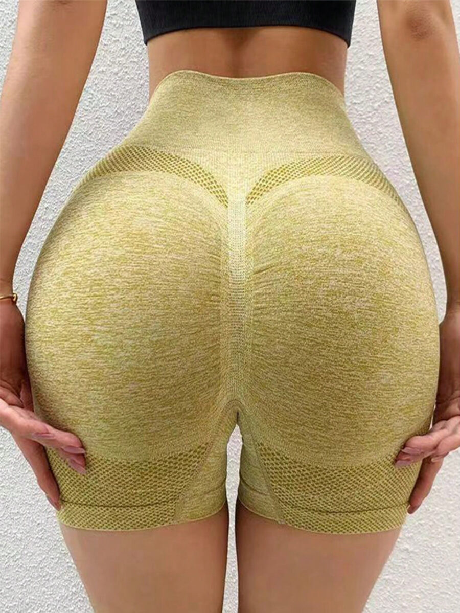 Women 4pcs Peach Butt Lifting High Waisted Yoga Sports Leggings Tummy Control Workout Shorts - Image 6