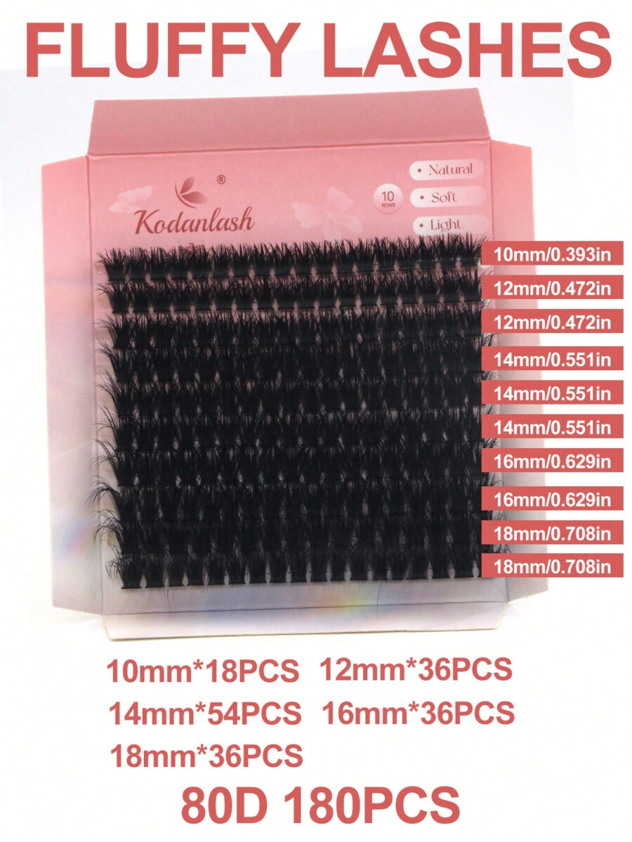 120D/100D/80D Fluffy Lash Clusters Kit - Image 8