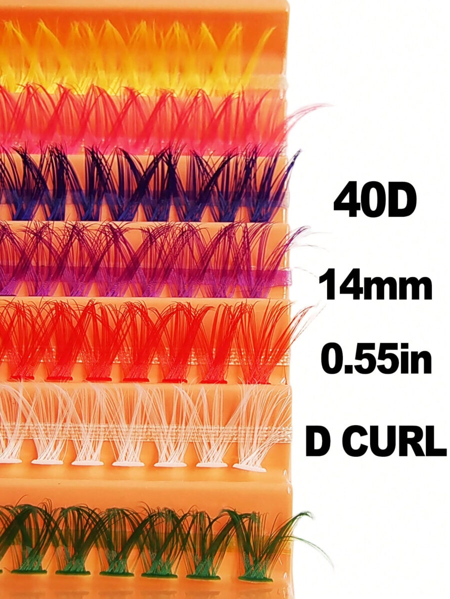 Asiteo Colored Lash Clusters 140Pcs 7 Colored Mixed Eyelashes Extension Cluster Segments Natural Wispy Individual Eye Lash, DIY At Home - Image 6
