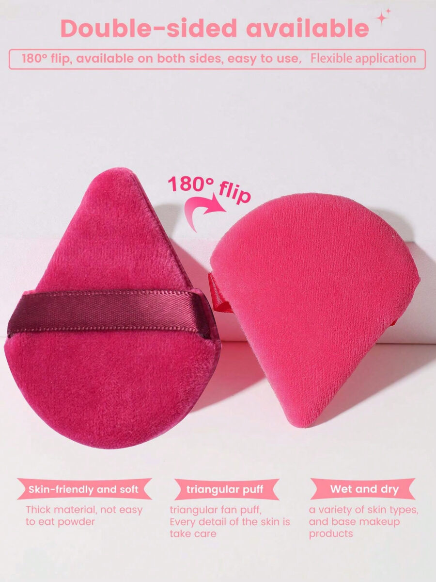 Makeup Tools Set Including:10PCS Makeup Sponges For Liquid Makeup+10PCS Mini Makeup Sponges For Liquid Makeup+10PCS Triangle Powder Puffs For Loose Powder And Makeup Setting+10PCS Air Cushion Powder Puffs For Facial Makeup+10PCS Mini Air Cushion Powder Puffs For Facial Concealer Makeup - Image 28