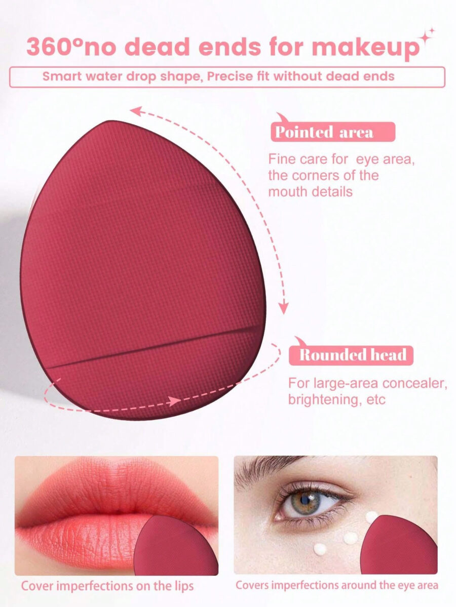 Makeup Tools Set Including:10PCS Makeup Sponges For Liquid Makeup+10PCS Mini Makeup Sponges For Liquid Makeup+10PCS Triangle Powder Puffs For Loose Powder And Makeup Setting+10PCS Air Cushion Powder Puffs For Facial Makeup+10PCS Mini Air Cushion Powder Puffs For Facial Concealer Makeup - Image 43
