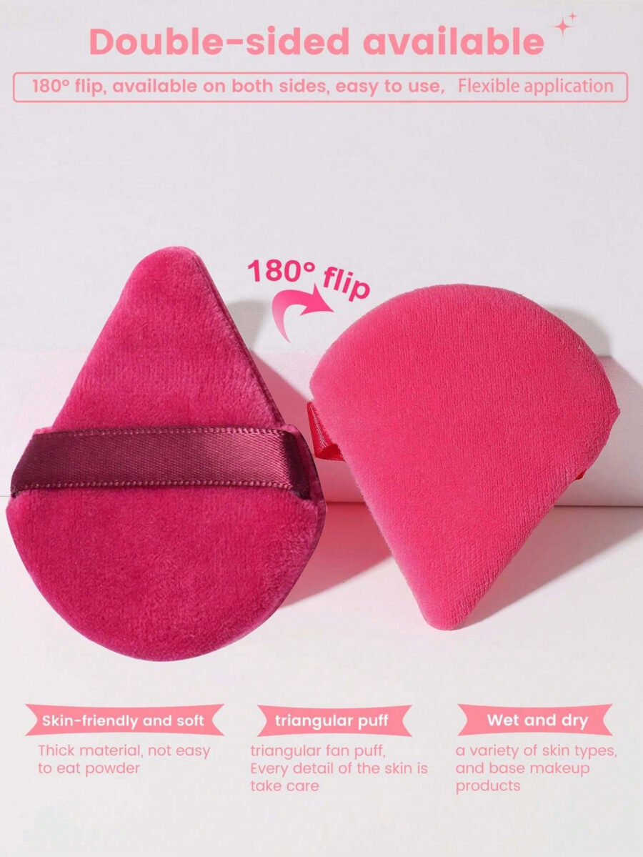 Makeup Tools Set Including:10PCS Makeup Sponges For Liquid Makeup+10PCS Mini Makeup Sponges For Liquid Makeup+10PCS Triangle Powder Puffs For Loose Powder And Makeup Setting+10PCS Air Cushion Powder Puffs For Facial Makeup+10PCS Mini Air Cushion Powder Puffs For Facial Concealer Makeup - Image 46