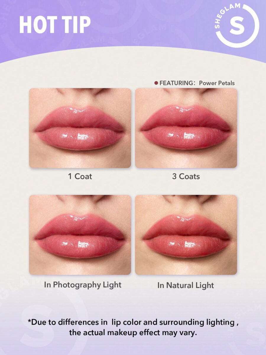 SHEGLAM Power Bouquet Lip Gloss -Power Petals Valentine'S Day Decor Love Gift Winter Y2K Makeup Party Beach Travel Holiday Camping Outdoors Present Rose Fashion Girl New Year Cosmetic Cosplay Best Trip Festivals Color Fancy Campus School Charm Vibe Cny Chinese New Year - Image 13