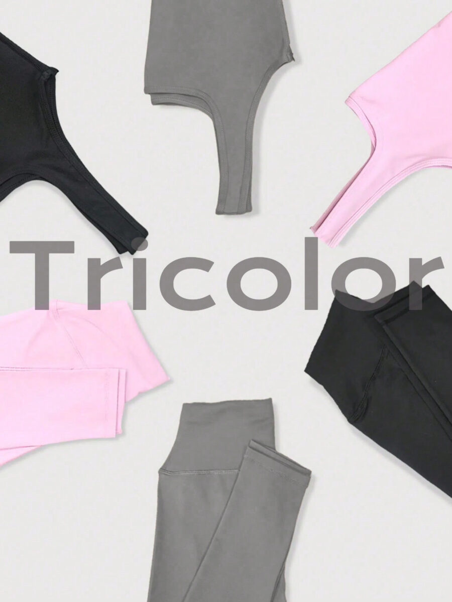 SHABREYA Sport Studio Women's 6-Piece Yoga Outfit, Including Form-Fitting Scoop Neck Tank Top, High Waisted Leggings, Sexy Butt-Lifting Essential Activewear Sports Set For Workout, Running, Gym Workout Women Set - Image 6