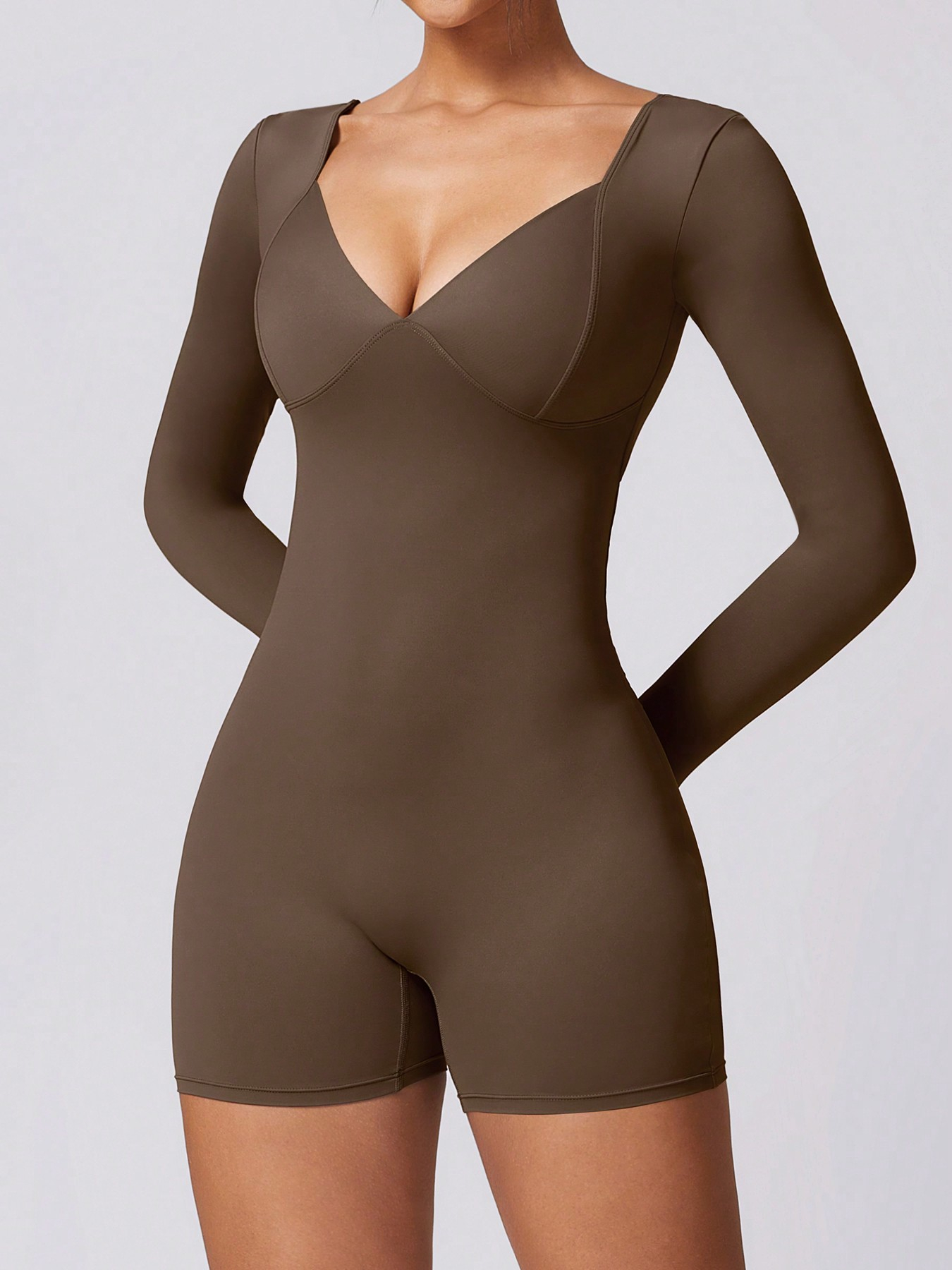 2 Piece Athletic Rompers For Women Tight Gym - Image 15