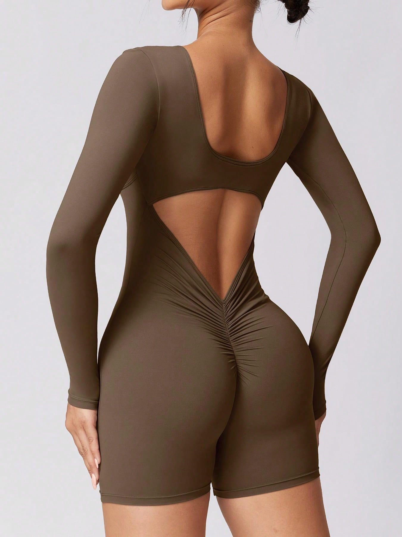 2 Piece Athletic Rompers For Women Tight Gym - Image 19