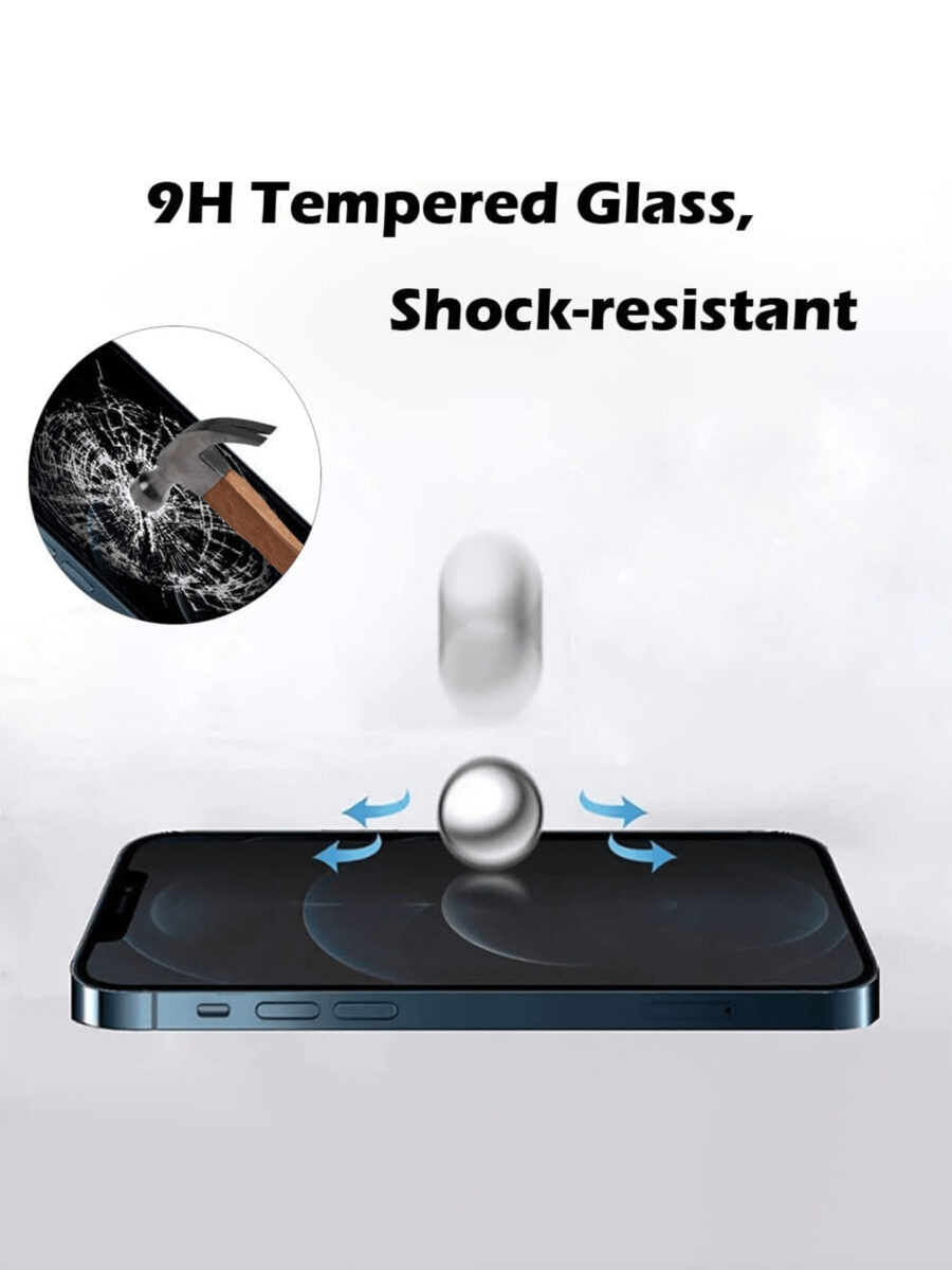 3pcs Anti-Spy Tempered Glass Screen Protector Compatible With Apple Devices - Image 5