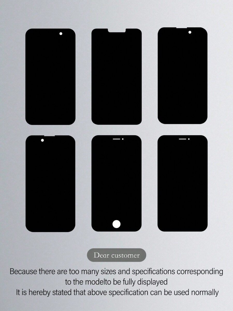 3pcs Anti-Spy Tempered Glass Screen Protector Compatible With Apple Devices - Image 9