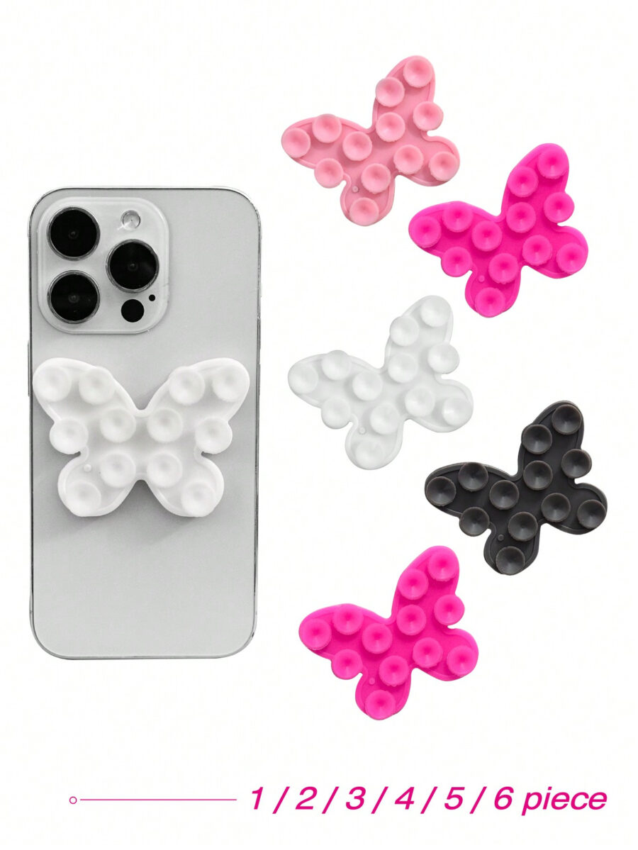 4 Packs Universal Phone Case With Butterfly Double-Sided Suction Cups - Image 2