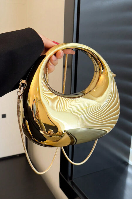 Lightweight, Business Casual Rhinestone Decor Bucket Bag Mini Drawstring Design