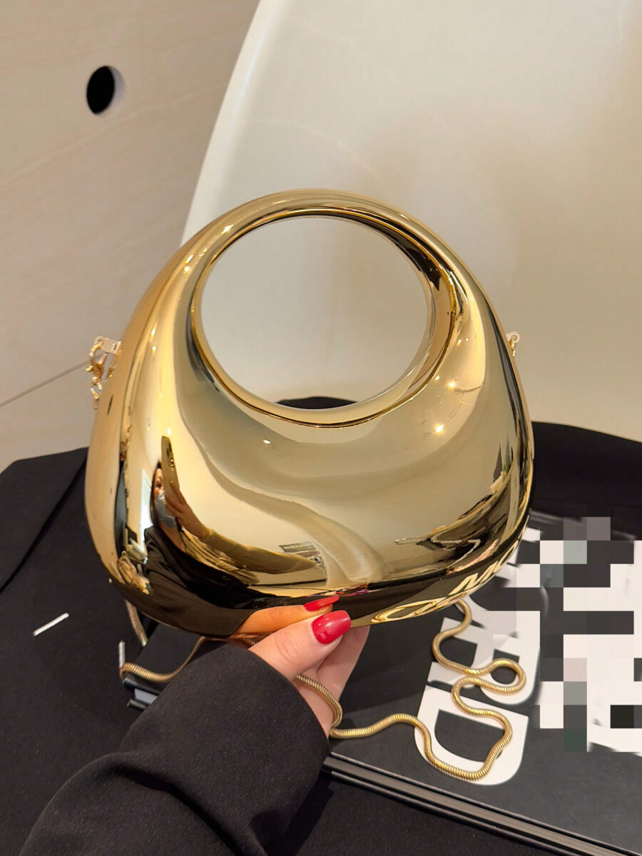 Lightweight, Business Casual Rhinestone Decor Bucket Bag Mini Drawstring Design - Image 14
