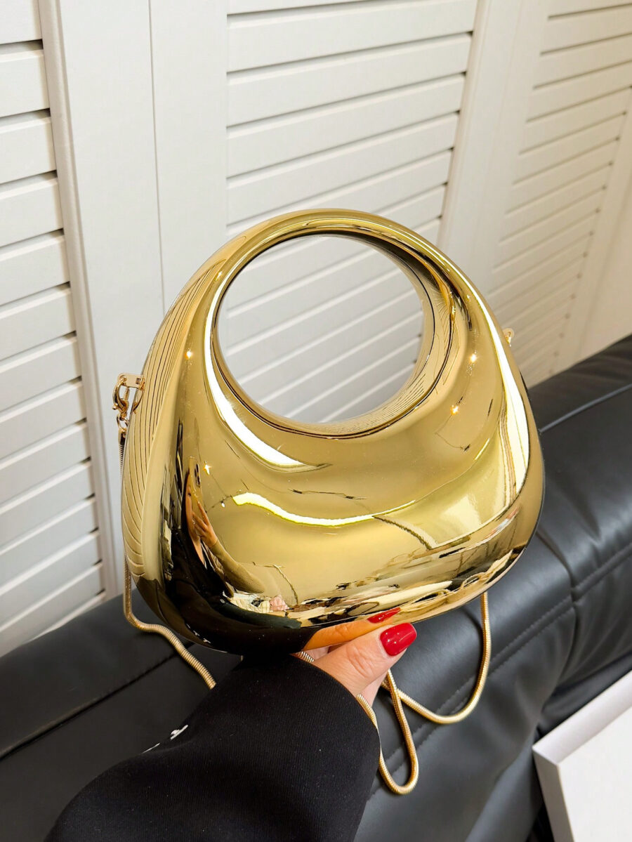Lightweight, Business Casual Rhinestone Decor Bucket Bag Mini Drawstring Design - Image 16