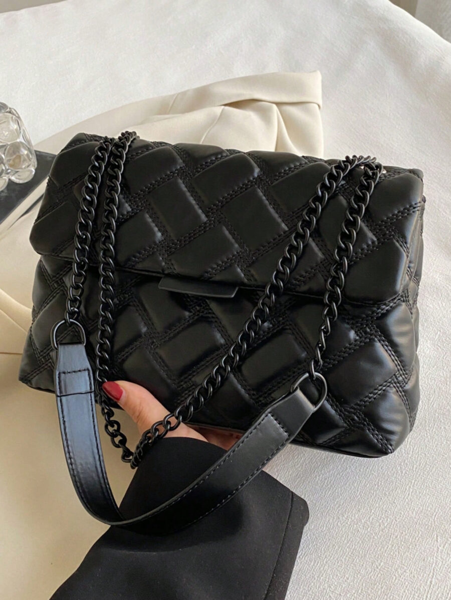 Fall And Winter New Fashionable High-Grade Texture Simple Color Cross-Body Bag - Image 7