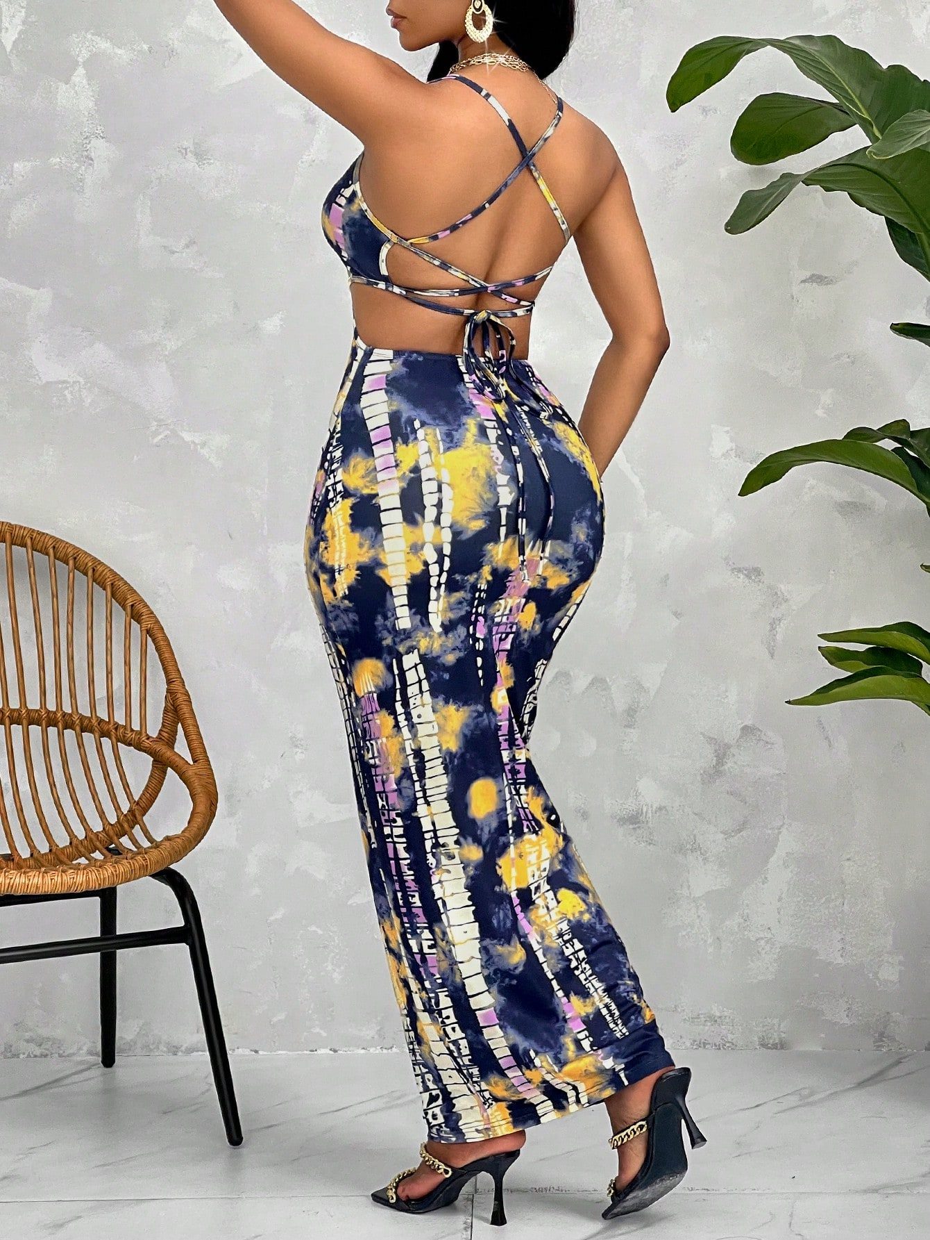 Sexy Printed Cami Dress (Random Floral Pattern) - Image 7