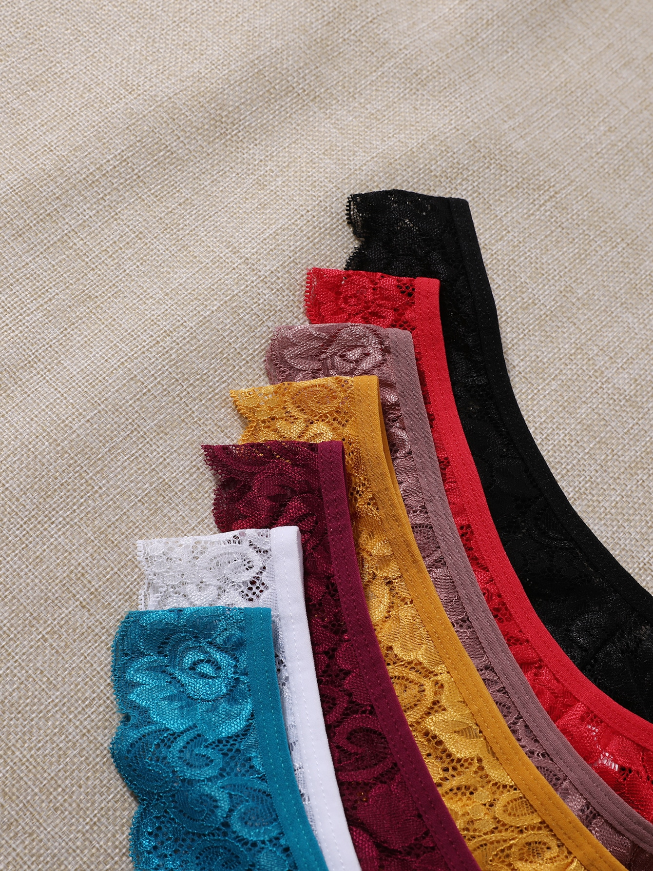 Shein Underwear&Sleepwear Basics 7pack Floral Lace Thong Lingerie - Image 6