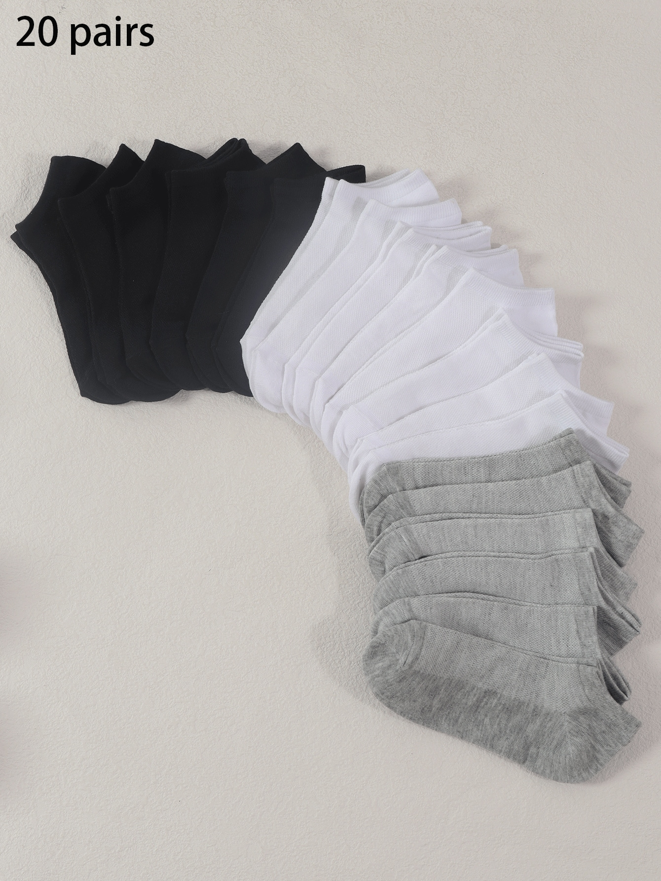 20 Pairs Women's Multicolor Summer Low Cut Socks, Thin Shallow Mouth Short Socks - Image 5