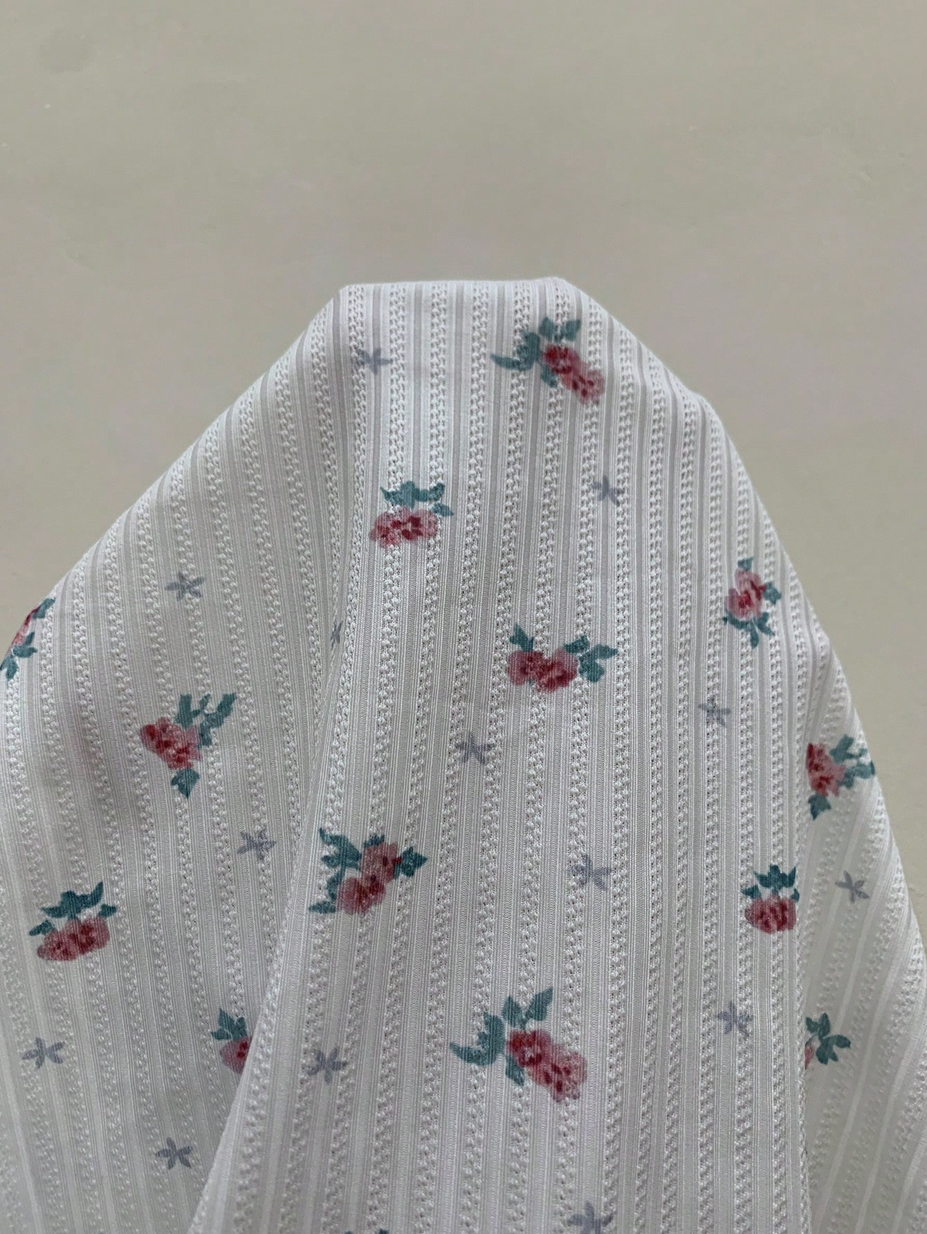 Women's Ditsy Floral Ruffle Strap Romper Pajama - Image 6