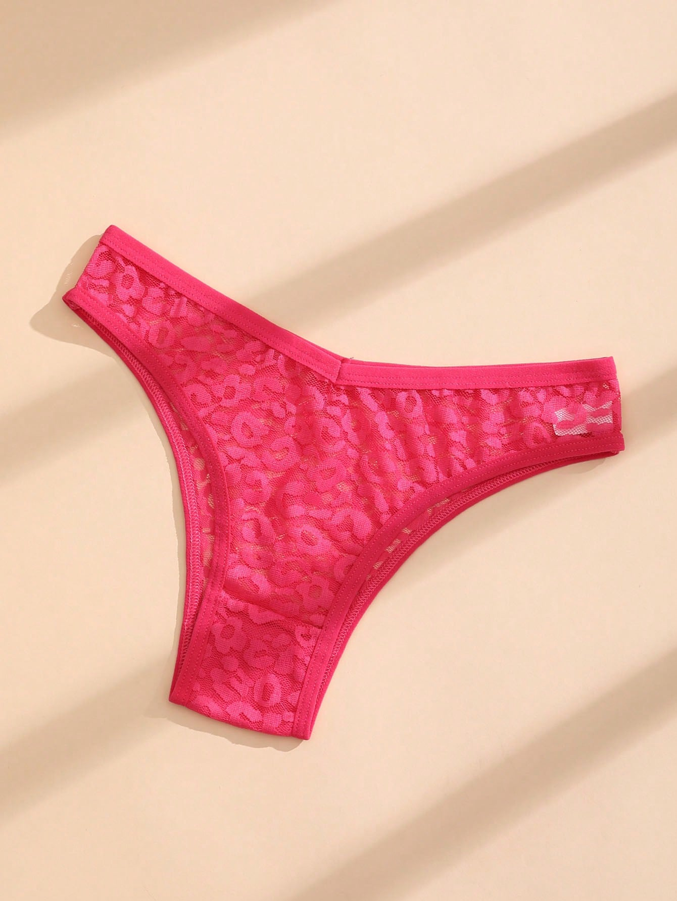 5 PCS Sexy Women's Bikini Panties Lace V Waist Briefs Solid Color Seamless Lingerie Comfortable And Breathable Underwear - Image 6