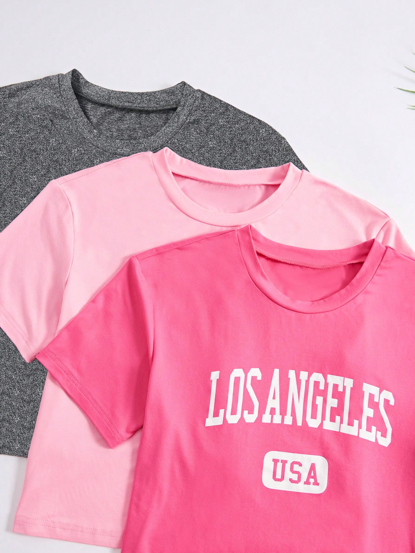 Women's Loungewear Set, Round Neck Letter Print Short Sleeve Top And Drawstring Plaid Shorts - Image 6