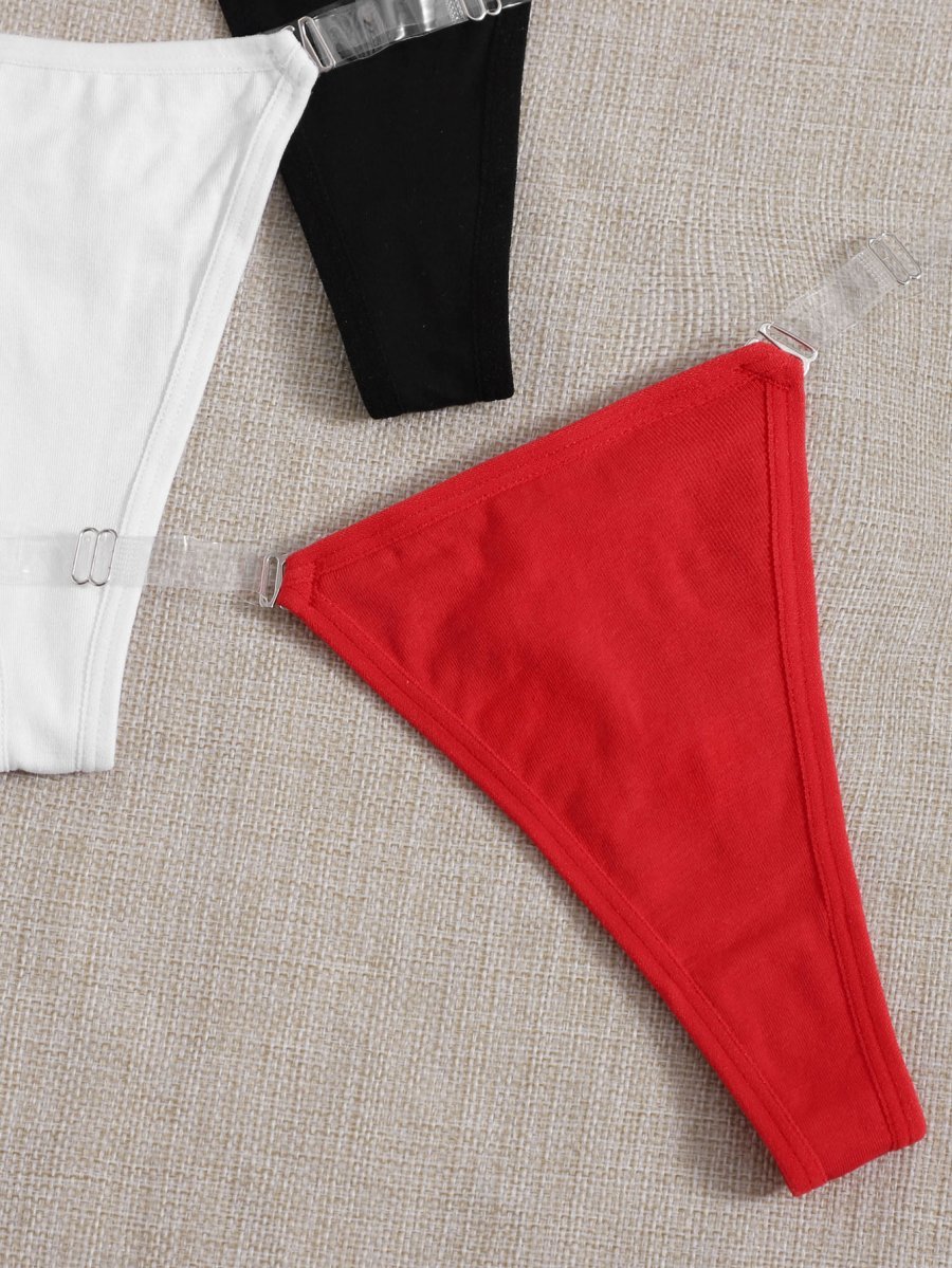 3packs Clear Strap Sexy Panties Set - Image 4