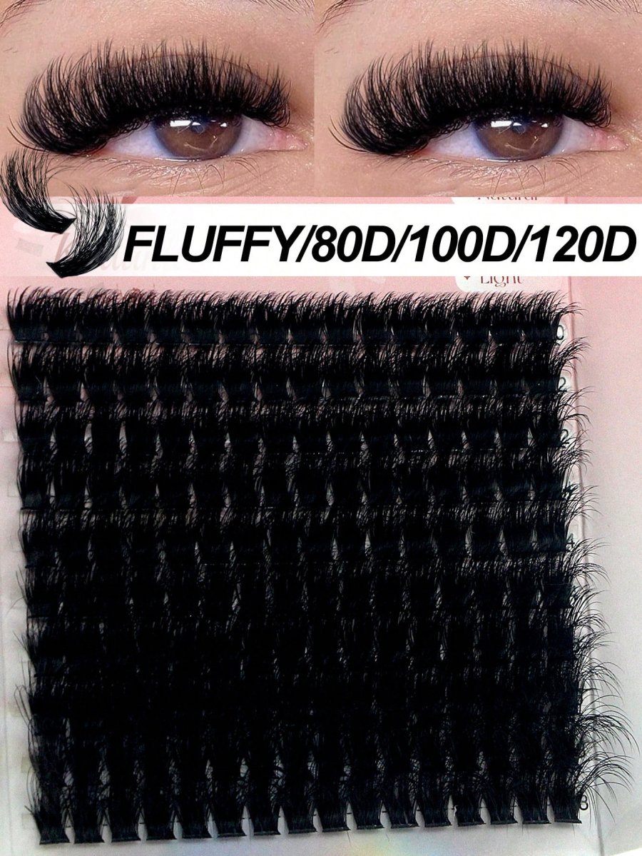 120D/100D/80D Fluffy Lash Clusters Kit