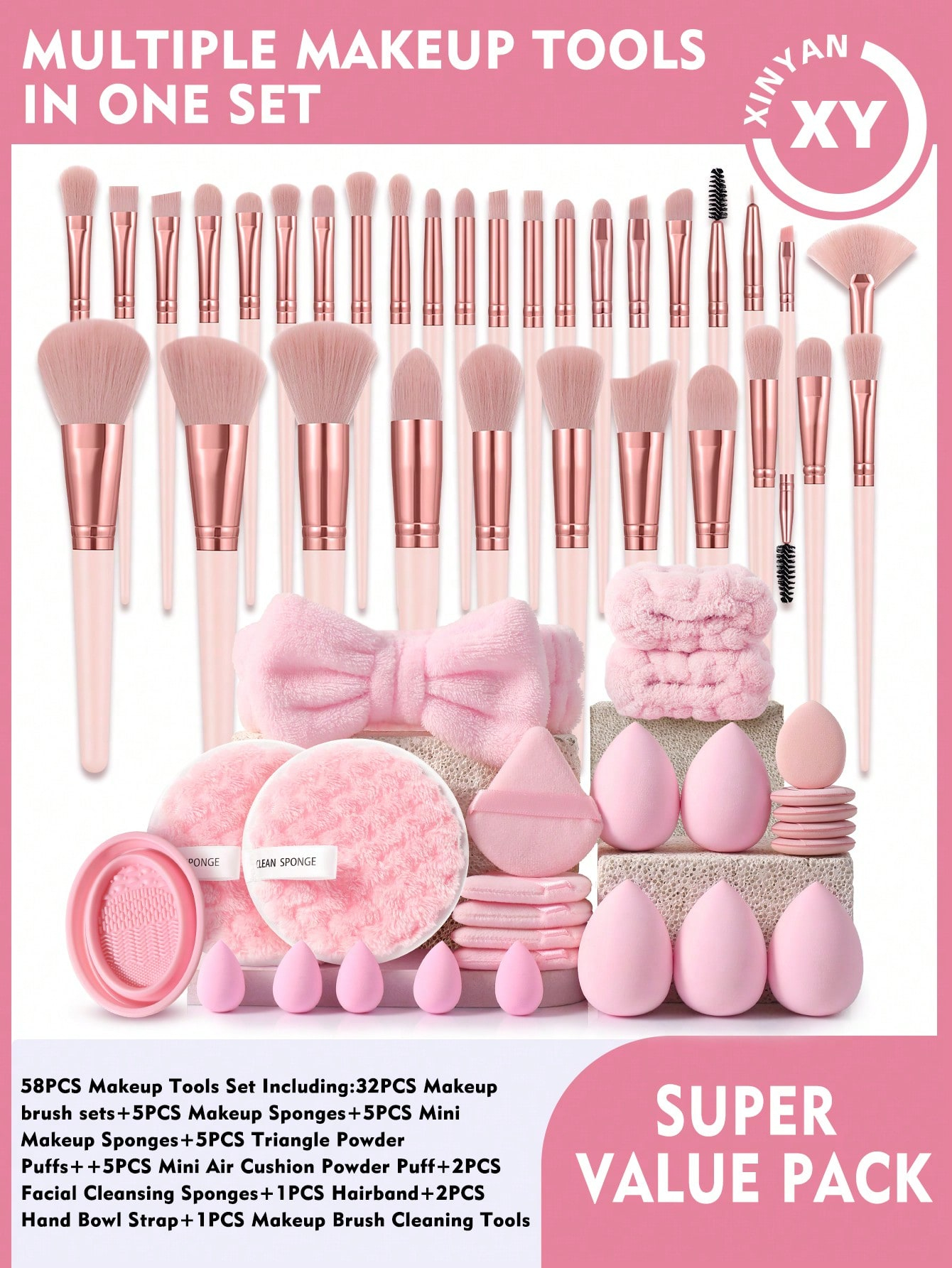 Makeup Tools Set Including:32PCS Makeup Brush Sets and More - Image 2