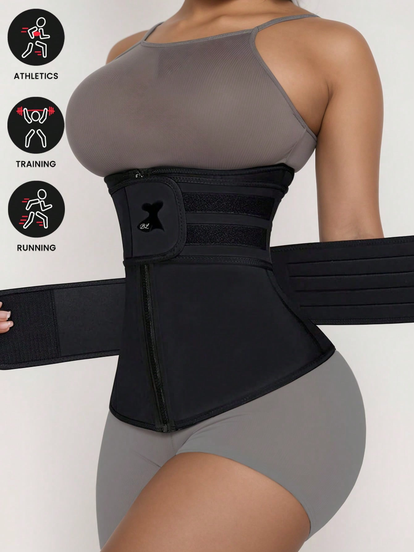 Sports Outdoor Synthetic Rubber Sports Yoga Fitness Corset Shapewear Waist Trainer Corset