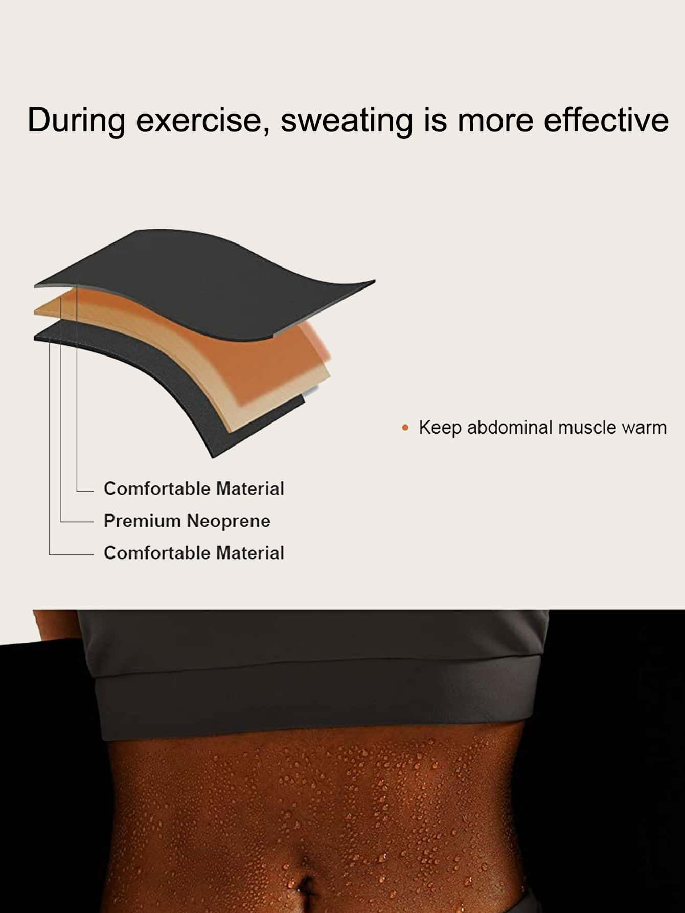 Sports Outdoor Synthetic Rubber Sports Yoga Fitness Corset Shapewear Waist Trainer Corset - Image 6