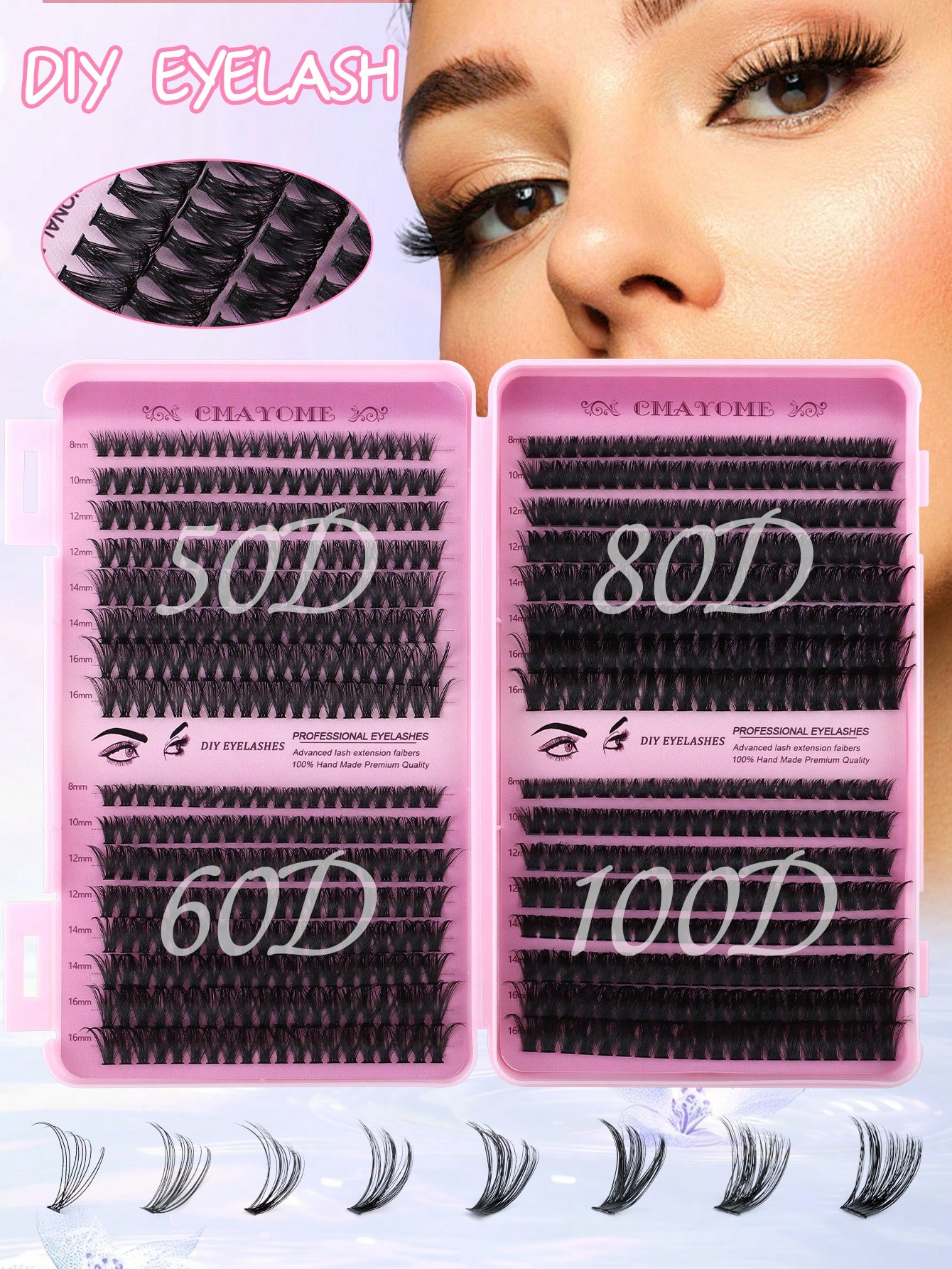640/621pcs Eyelash Extension Set - Reusable, Lightweight And Easy To Apply - Image 4