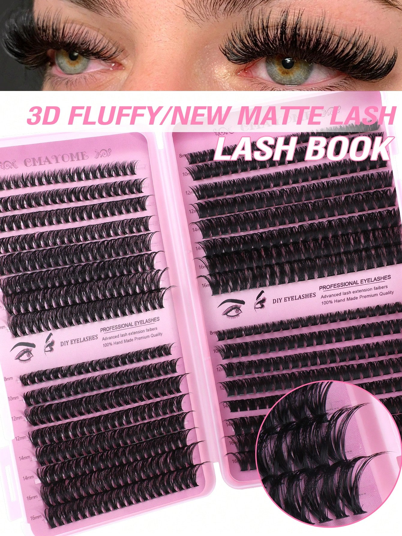 640/621pcs Eyelash Extension Set - Reusable, Lightweight And Easy To Apply - Image 6