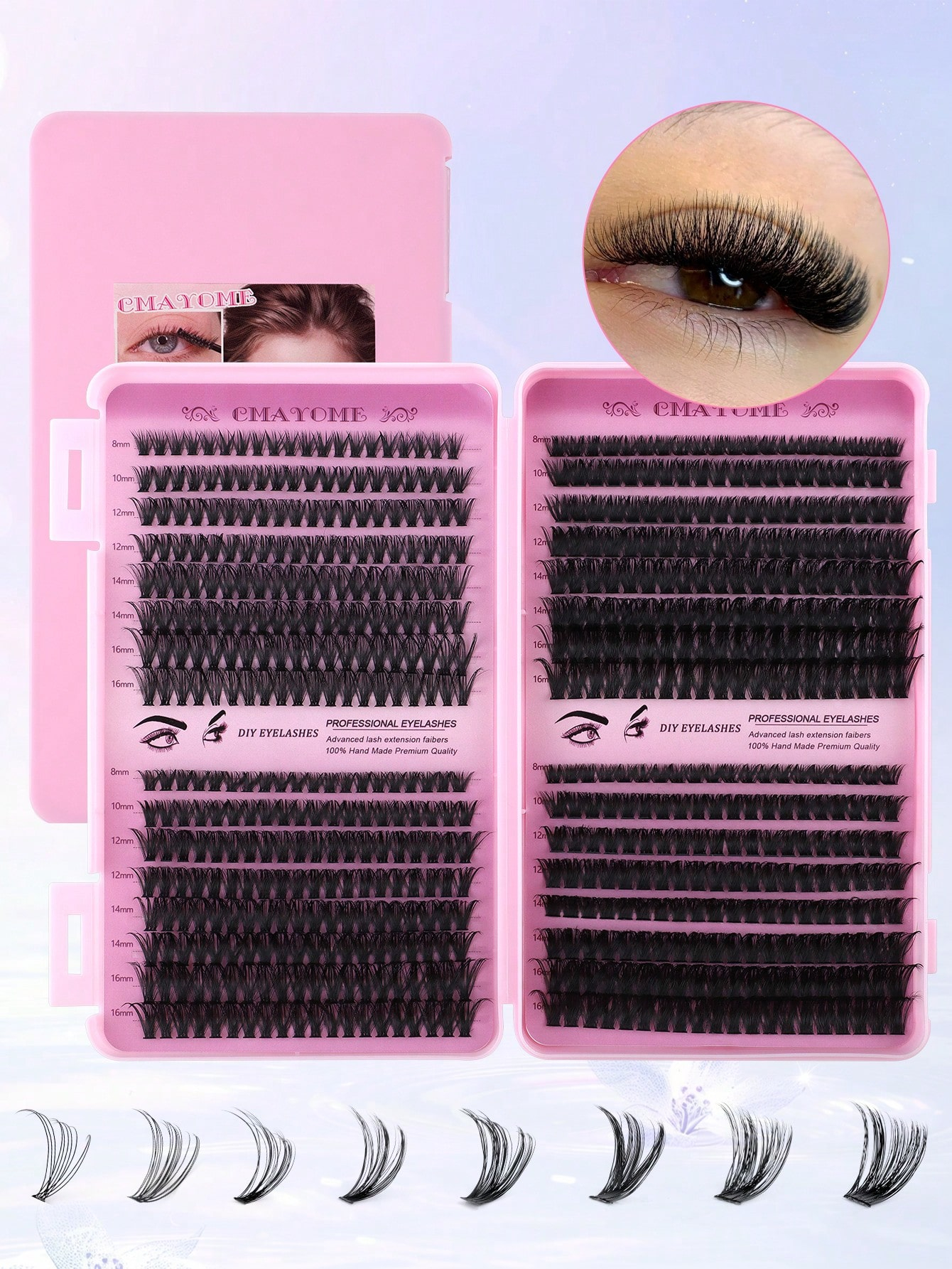 640/621pcs Eyelash Extension Set - Reusable, Lightweight And Easy To Apply - Image 8