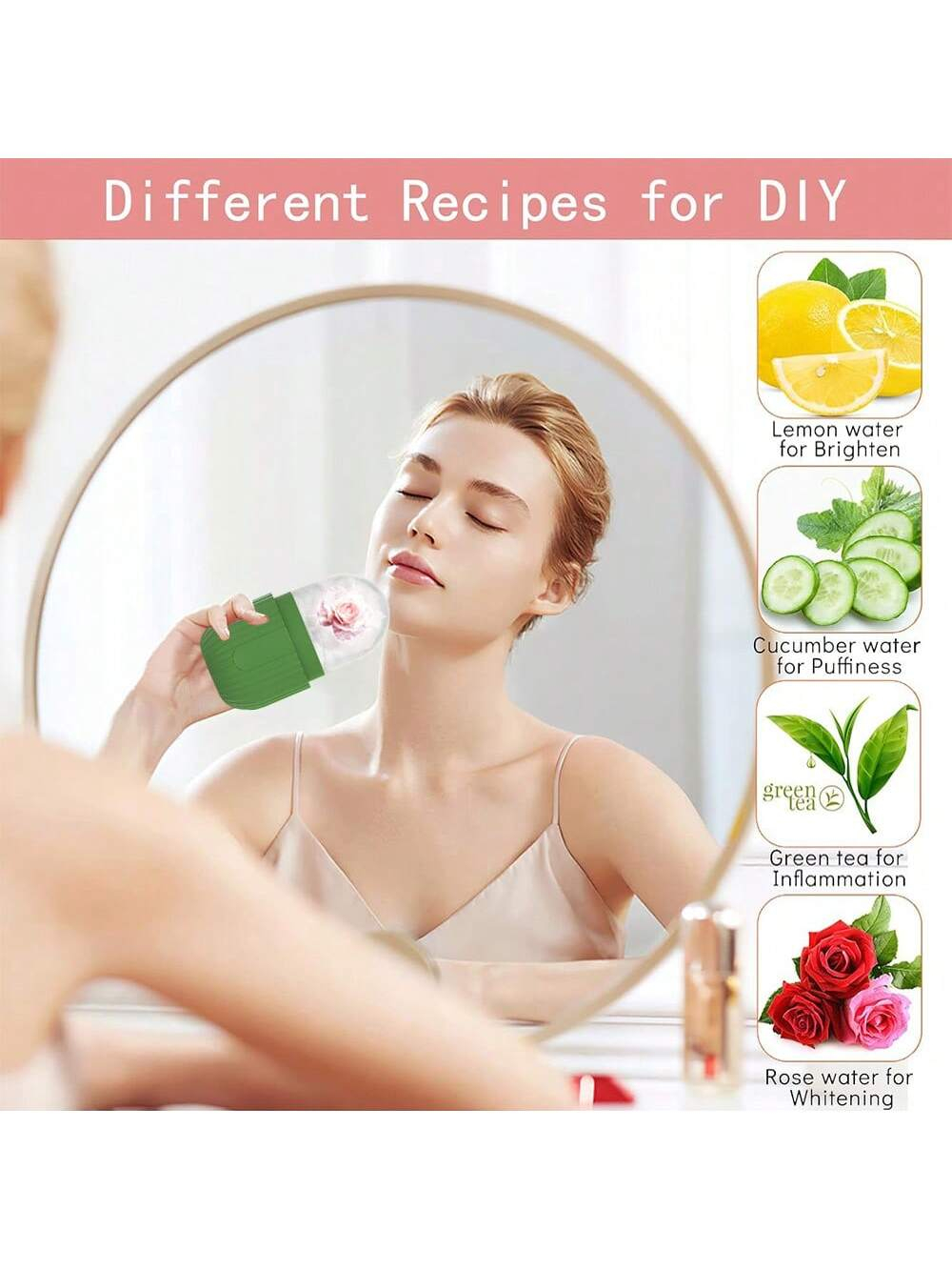 1pc Silicone Ice Face Roller - Massage Skin - Image 3