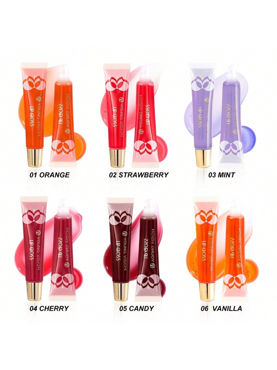 6 Sets Lip Oil Moisturizing Lip Gloss Lip Care Mint Lip Liquid Hydrating Lip Oil Makeup Set - Image 5