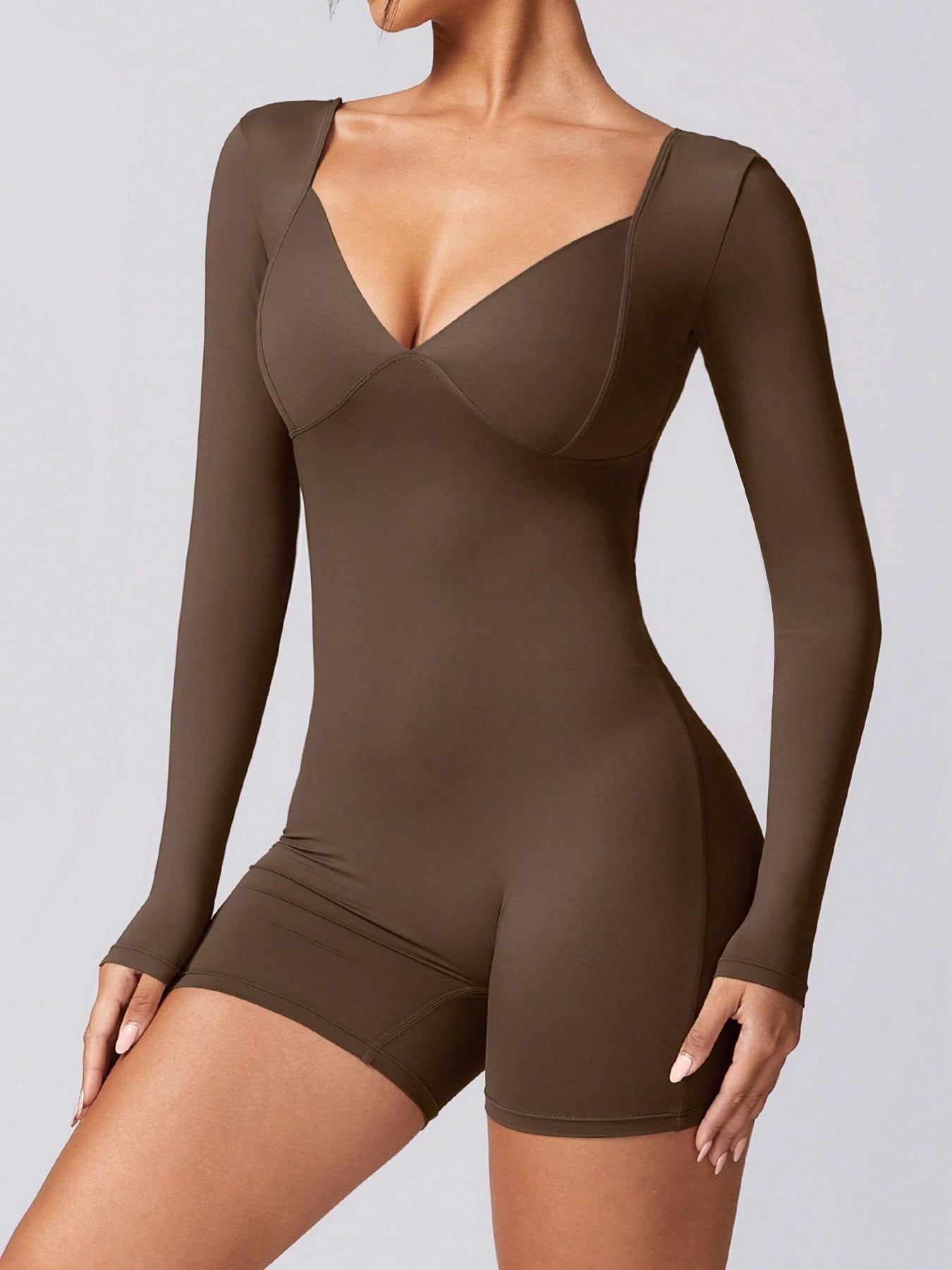 2 Piece Athletic Rompers For Women Tight Gym - Image 18