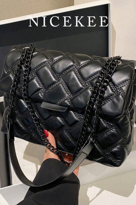 Fall And Winter New Fashionable High-Grade Texture Simple Color Cross-Body Bag