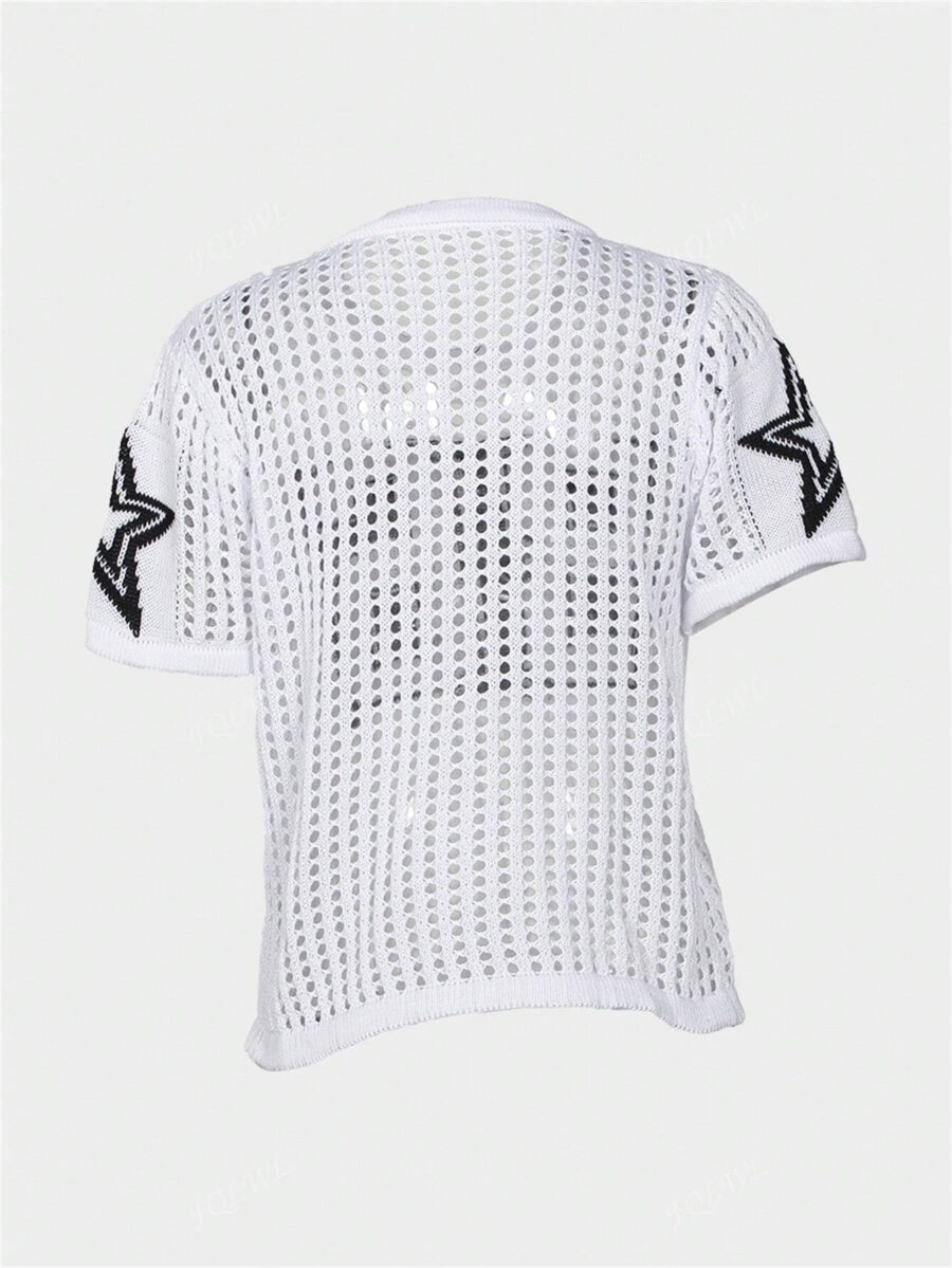 Summer Street Loose Tops Letter Print Short Sleeve Punk Y2K Streetwear For Women O-Neck Causal Fit Graphics Pullover Tees - Image 9