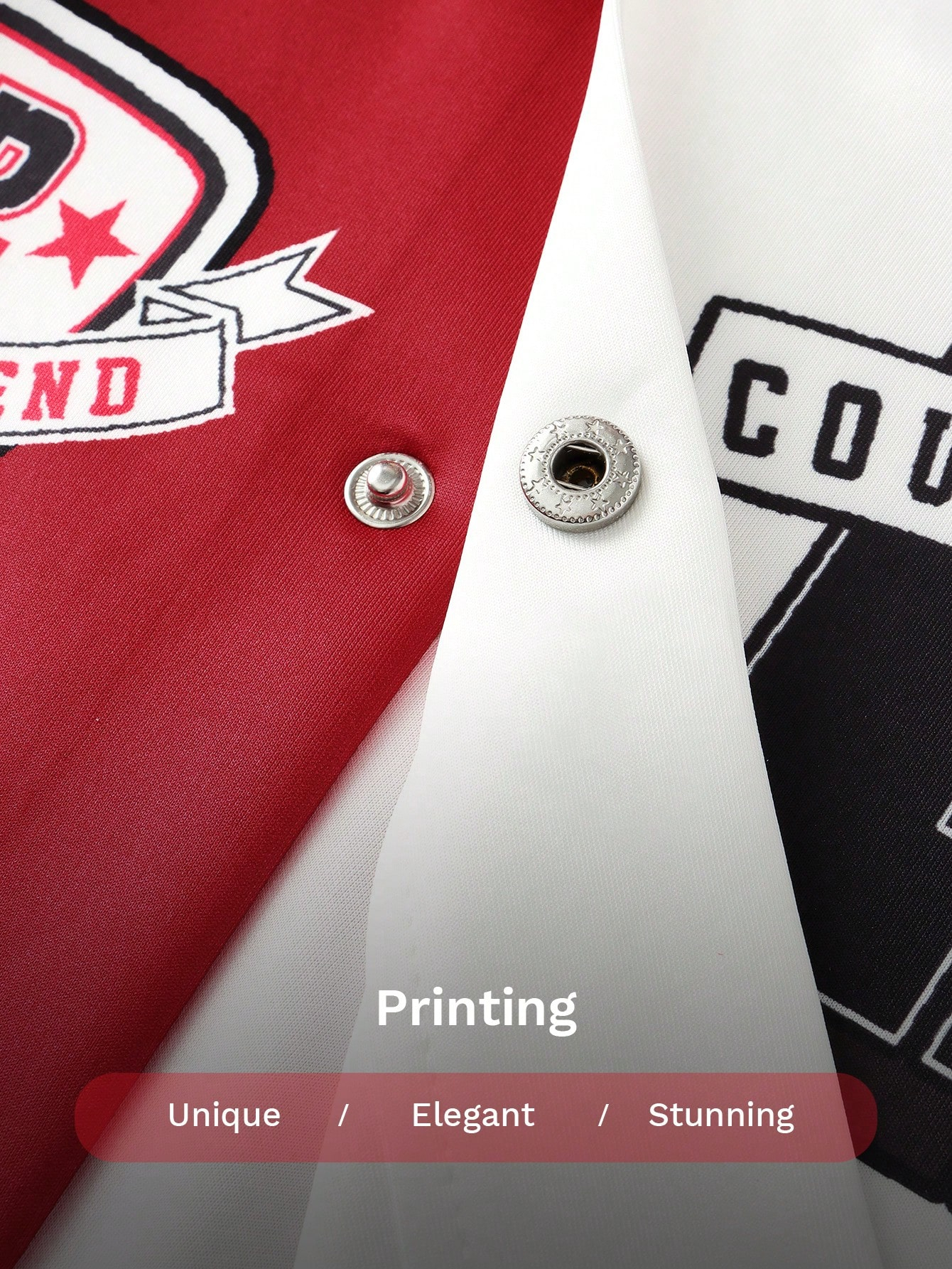 Slaydiva Autumn And Winter Casual Street Baseball Uniform Long-Sleeved Fitted Green And White And Black Logo Slogan All-Over Printed Women's Jacket-C - Image 15