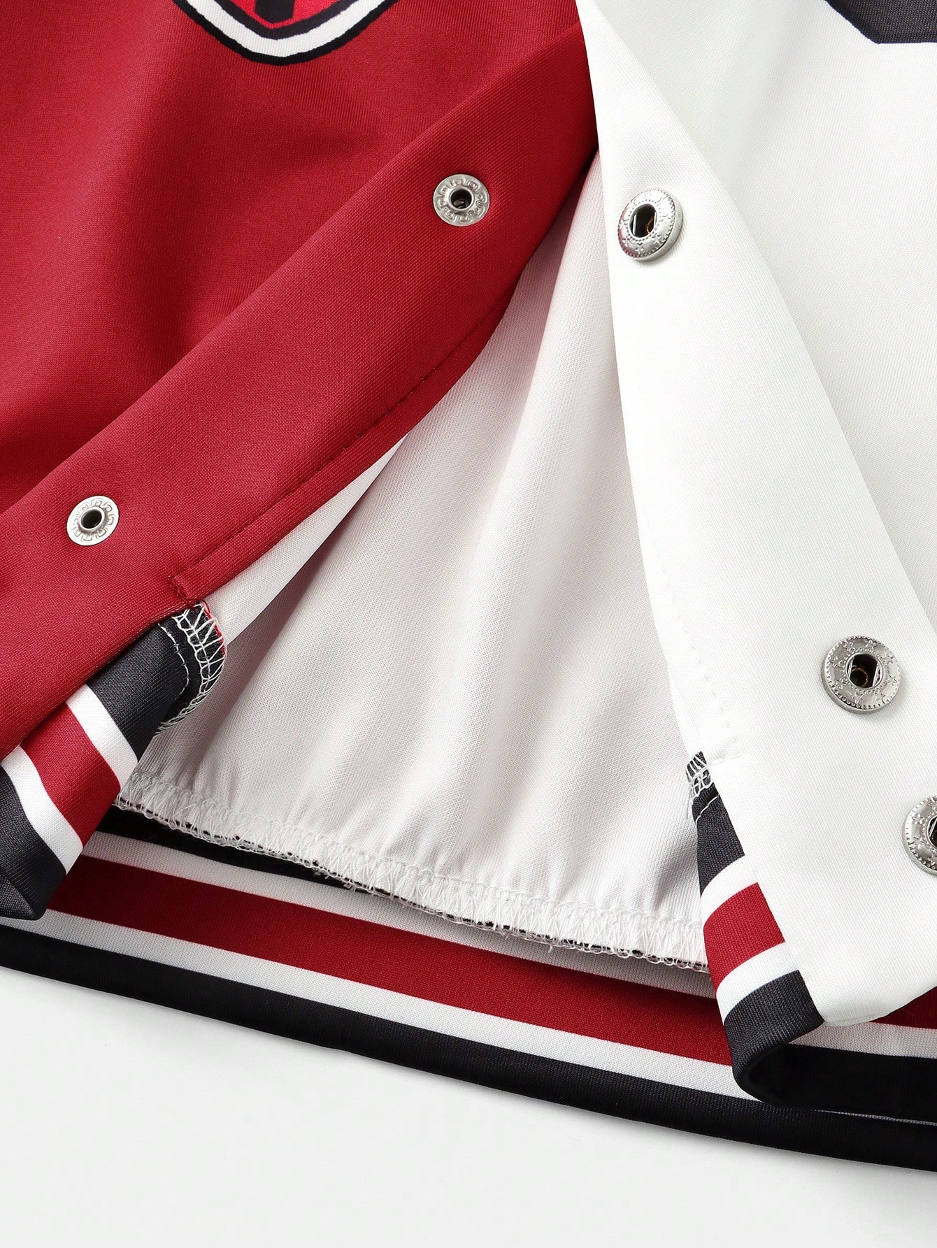 Slaydiva Autumn And Winter Casual Street Baseball Uniform Long-Sleeved Fitted Green And White And Black Logo Slogan All-Over Printed Women's Jacket-C - Image 18