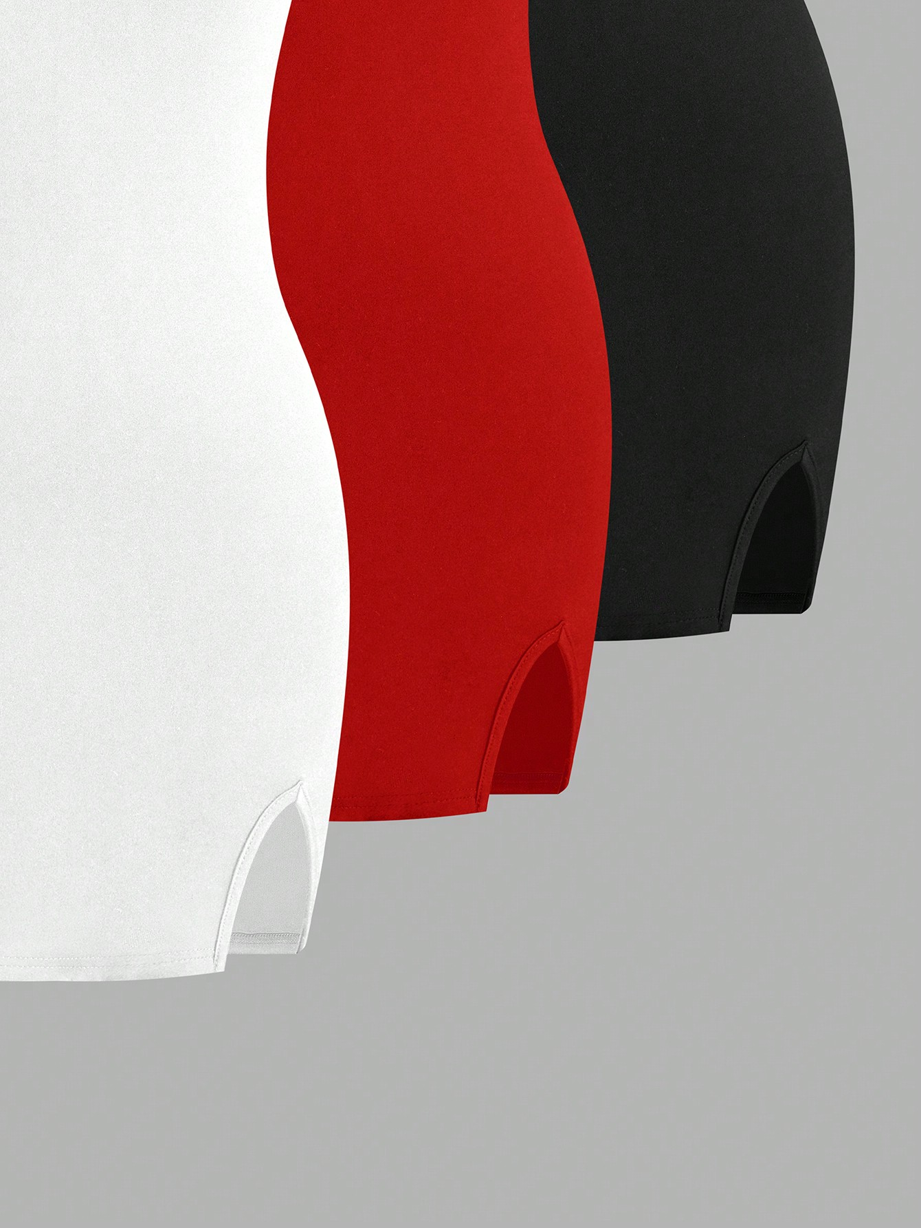 Flirla Women's 3pcs Bodycon Dress With Slit Hem, Bandeau Style, And Slim Fit, Summer Mini Short Women Outfit - Image 13