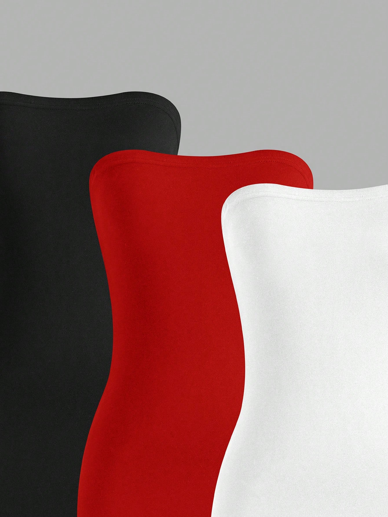 Flirla Women's 3pcs Bodycon Dress With Slit Hem, Bandeau Style, And Slim Fit, Summer Mini Short Women Outfit - Image 14