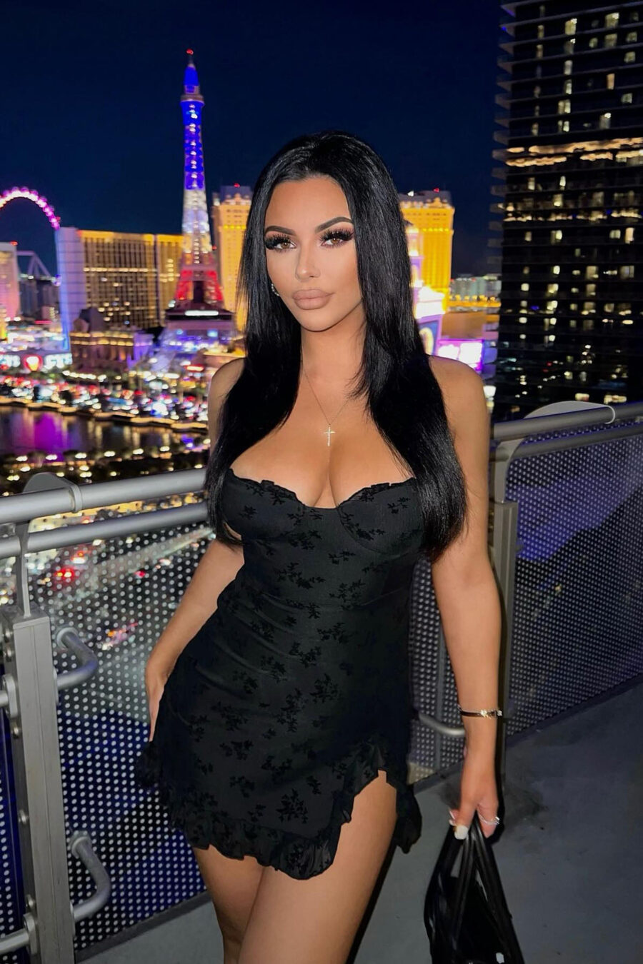 Julia Flocked Mini Dress - Image 20